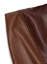 Detail View - Click To Enlarge - NANUSHKA - 'Artem' fluted patchwork vegan leather skirt