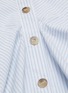 Detail View - Click To Enlarge - NANUSHKA - Violet gathered detail stripe cotton shirt dress