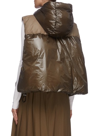 Back View - Click To Enlarge - SACAI - Colourblock panel hood puff vest