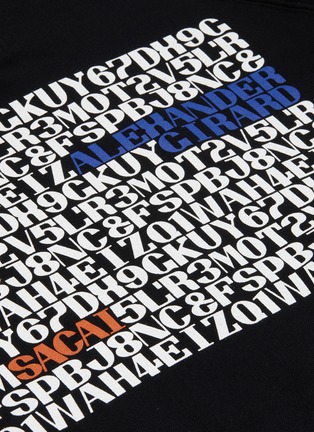  - SACAI - x Alexander Girard logo print hoodie