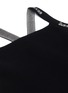 Detail View - Click To Enlarge - T BY ALEXANDER WANG - Logo jacquard trim bodycon tank dress