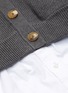 - T BY ALEXANDER WANG - Oxford shirt underlayer back cutout rib knit cardigan