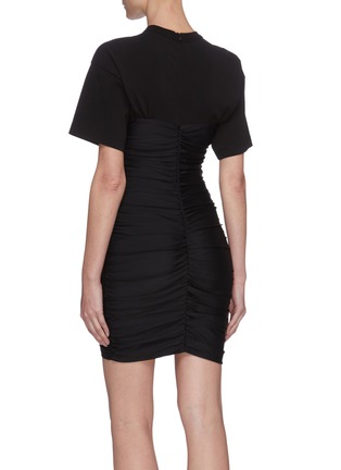Back View - Click To Enlarge - T BY ALEXANDER WANG - Ruched bodycon hybrid dress