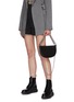 Front View - Click To Enlarge - KARA - Starfruit tonal chain embellished leather bag