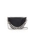 Main View - Click To Enlarge - KARA - Starfruit tonal chain embellished leather bag