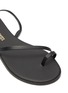 Detail View - Click To Enlarge - TKEES - LC toe ring flat leather sandals