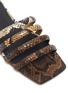 Detail View - Click To Enlarge - VINCE - Zahara' 4-band snake embossed square toeleather sandals