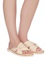 Figure View - Click To Enlarge - VINCE - Marli knotted leather flat sandals