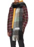 Figure View - Click To Enlarge - ACNE STUDIOS - Check Fringe Scarf