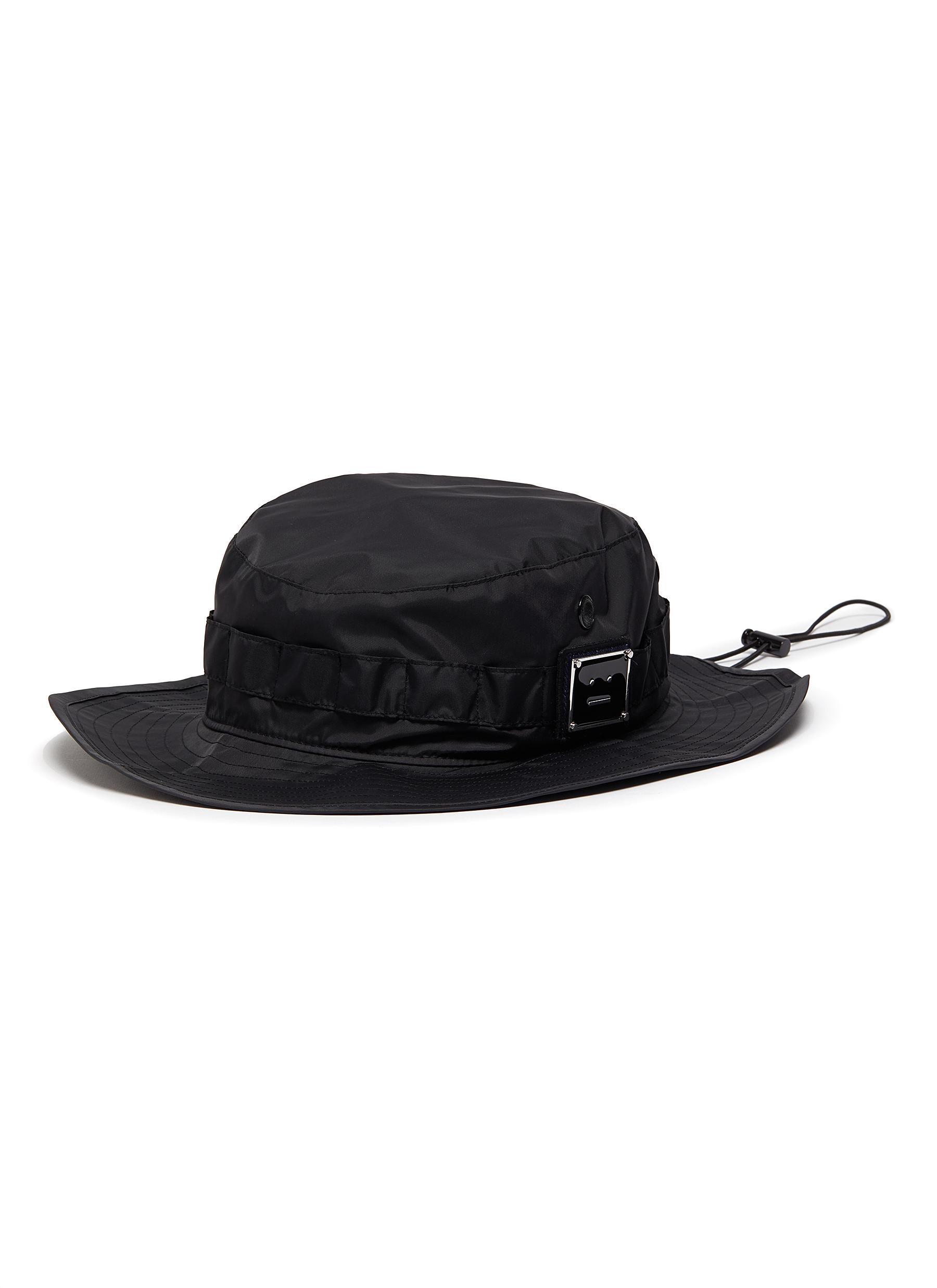 bucket hat with drawstring