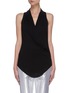 Main View - Click To Enlarge - HELMUT LANG - Sleeveless overlap top