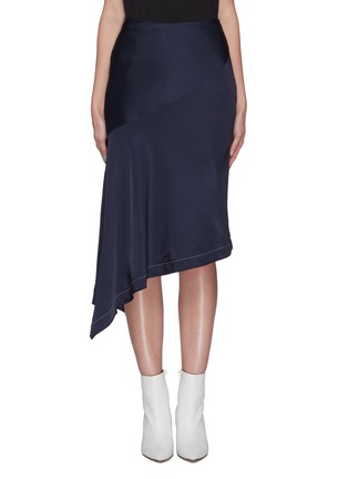 Main View - Click To Enlarge - HELMUT LANG - Asymmetric satin skirt