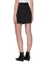 Back View - Click To Enlarge - HELMUT LANG - High waist wrap mini skirt