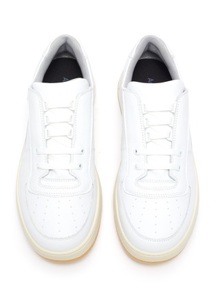 Detail View - Click To Enlarge - ACNE STUDIOS - Face motif lace-up sneakers