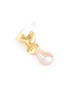Detail View - Click To Enlarge - OLIVIA YAO - Freshwater pearl gold plated scallop drop earrings