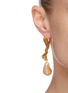 Figure View - Click To Enlarge - OLIVIA YAO - Freshwater pearl gold plated scallop drop earrings