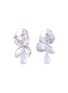 Main View - Click To Enlarge - OLIVIA YAO - Keshi pearl chalcedony sterling silver reef earrings