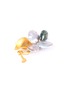 Detail View - Click To Enlarge - OLIVIA YAO - Keshi pearl phantom crystal gold plated reef clip earrings