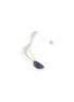 Detail View - Click To Enlarge - OLIVIA YAO - Natural crystal sterling silver curl drop earrings