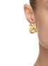 Figure View - Click To Enlarge - OLIVIA YAO - Freshwater pearl gold plated scallop stud clip earrings