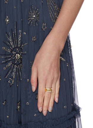 Figure View - Click To Enlarge - OLIVIA YAO - Freshwater pearls 18k gold plated reef ring