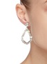  - LANE CRAWFORD VINTAGE ACCESSORIES - Pear shape diamanté drop earrings