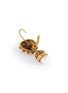 Detail View - Click To Enlarge - LANE CRAWFORD VINTAGE ACCESSORIES - Pearl purple stone 14k gold drop earrings