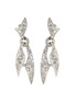 Main View - Click To Enlarge - LANE CRAWFORD VINTAGE ACCESSORIES - Diamanté knotted scarf drop earrings