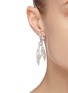  - LANE CRAWFORD VINTAGE ACCESSORIES - Diamanté knotted scarf drop earrings