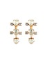 Main View - Click To Enlarge - LANE CRAWFORD VINTAGE ACCESSORIES - Diamanté clip earrings