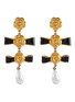 Main View - Click To Enlarge - LANE CRAWFORD VINTAGE ACCESSORIES - Bows pearl drop earrings