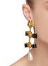  - LANE CRAWFORD VINTAGE ACCESSORIES - Bows pearl drop earrings