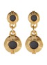 Main View - Click To Enlarge - LANE CRAWFORD VINTAGE ACCESSORIES - 'Carolee' coin face drop earrings