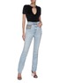 Figure View - Click To Enlarge - ALEXANDER WANG - High waist slim fit stacked jeans