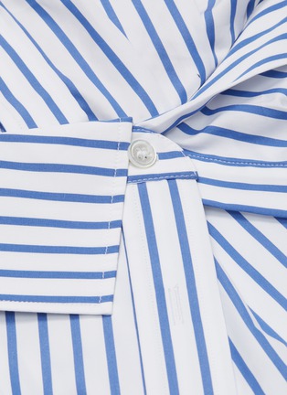 Detail View - Click To Enlarge - ALEXANDER WANG - Deconstructed stripe shirt dress