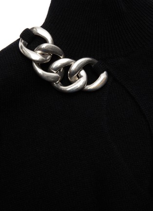  - ALEXANDER WANG - Chain embellished keyhole crop top
