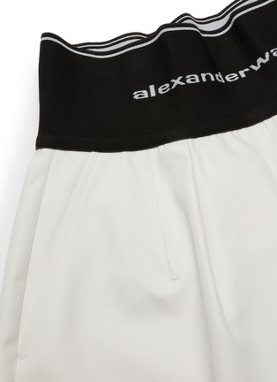  - ALEXANDER WANG - Logo print elastic waistband shorts