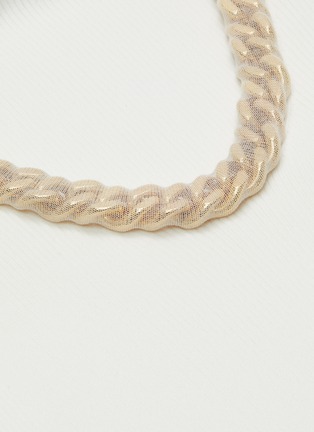  - ALEXANDER WANG - Chain collar rib knit T-shirt