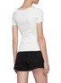 Back View - Click To Enlarge - ALEXANDER WANG - Chain collar rib knit T-shirt