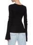 Back View - Click To Enlarge - ALEXANDER WANG - Split cuff chain embellished rib knit top