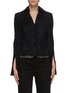 Main View - Click To Enlarge - ALEXANDER WANG - Chain trim glitter tweed jacket