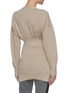 Back View - Click To Enlarge - ALEXANDER WANG - Smocked waist button cardigan