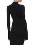 Back View - Click To Enlarge - ALEXANDER WANG - Chain embellished turtleneck long sleeve midi dress