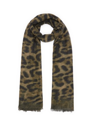 Main View - Click To Enlarge - AMA PURE - Maculato' leopard print cashmere scarf