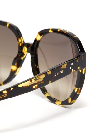 Detail View - Click To Enlarge - CELINE - Oversized round acetate frame sunglasses