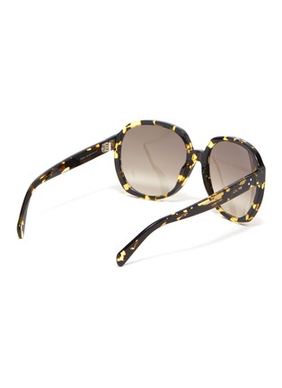 Figure View - Click To Enlarge - CELINE - Oversized round acetate frame sunglasses