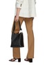 Figure View - Click To Enlarge - STRATHBERRY - 'LANA MIDI' PANELLED BUCKET SHOULDER BAG