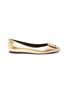 Main View - Click To Enlarge - STELLA LUNA - Metal buckle metallic leather flats