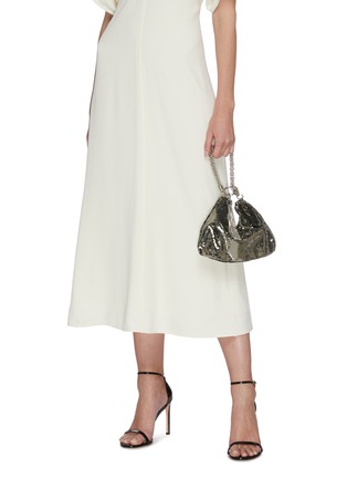 Figure View - Click To Enlarge - JIMMY CHOO - 'Callie' chain strap tassel mail mesh clutch