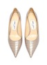Detail View - Click To Enlarge - JIMMY CHOO - 'Love 65' point toe croc embossed leather pumps